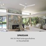 Spin Doctor ventilateur de plafond Ø122 cm 9963 m³/h 56 W commande murale – Image 2