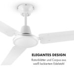 Spin Doctor ventilateur de plafond Ø122 cm 9963 m³/h 56 W commande murale – Image 5