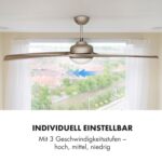 Figo ventilateur de plafond 2-en-1 avec lampe Ø132 cm 10039 m³/h 51 dB Télécommande – Image 5