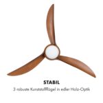 Monteverde ventilateur de plafond avec luminaire 52" 8 376 m³/h 3 pales – Image 4