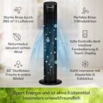 Mistral rafraîchisseur d'air 5-en-1 ventilateur ionisateur 360 m³/h Télécommande – Image 3