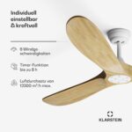 Bahama Breeze Smart ventilateur de plafond | Pales en bois massif | Télécommande + App-Contrôle – Image 5