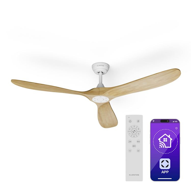 10046087_yy_0001_titel___.jpg Bahama Breeze Smart ventilateur de plafond | Pales en bois massif | Télécommande + App-Contrôle – Image 1