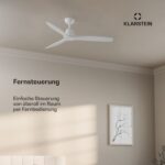 Santa Elena ventilateur de plafond 52" | 9060 m³/h | 6 vitesses | Télécommande – Image 5