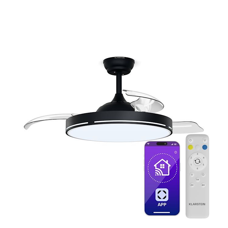 10047034_yy_0001_titel___.jpg AirFold ventilateur de plafond intelligent | Pales rétractables | Lumière LED dimmable | Smart – Image 1