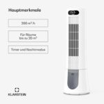 Frost rafraîchisseur d'air avec refroidissement par eau | 200 m³/h | 7 l | 20 m² | 2 blocs réfrigérants | 4 modes | 45 W – Image 2
