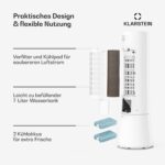 Frost rafraîchisseur d'air avec refroidissement par eau | 200 m³/h | 7 l | 20 m² | 2 blocs réfrigérants | 4 modes | 45 W – Image 5