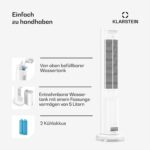 Polar rafraîchisseur d'air intelligent avec refroidissement par eau | 300 m³/h | 5 l | 30 m² | 3 modes | 75 W – Image 5