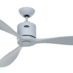 Casafan Aeroplan Eco ventilateur de plafond 132 cm | Chromé/Gris clair | Moteur DC