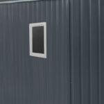 Abri métallique 15,16 m² PLUS anthracite + kit d'ancrage X-METAL – Image 9