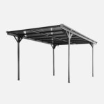 Sweeek Carport Le Born - aluminium et polycarbonate 15m² anthracite