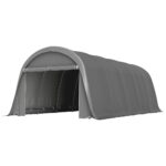 Outsunny Carport tente de garage 3,6x7,2m, parois amovibles et grande porte roulante