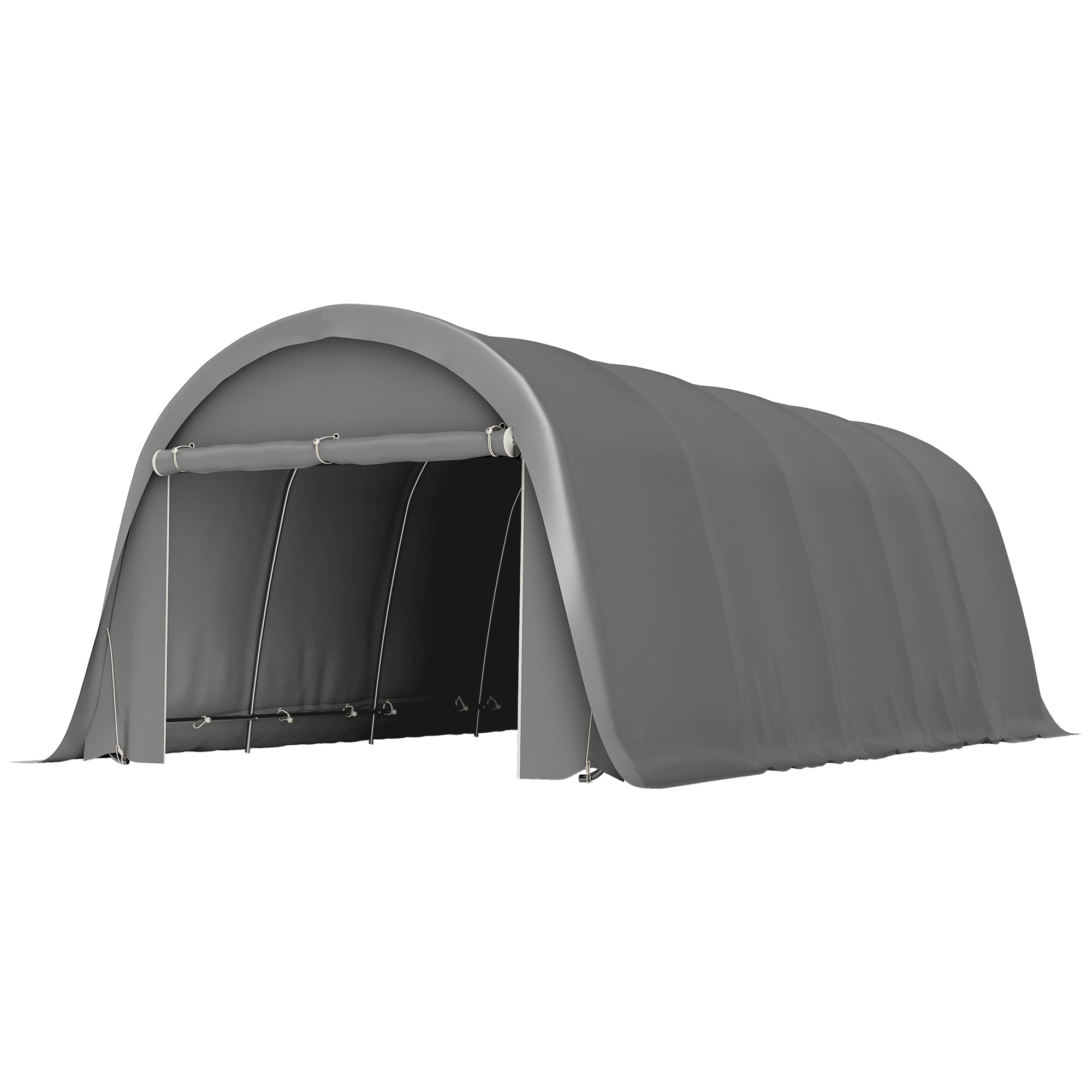 cvX5NMNH2Dzim2g9k4M51vbuRm5CUzH8lFUTk-YLaBMaosomcvX5NMNH2Dzim2g9k4M51vbuRm5CUzH8lFUTk-YLaBM.jpg Outsunny Carport tente de garage 3,6x7,2m, parois amovibles et grande porte roulante – Image 1