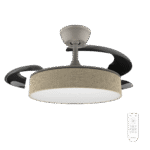 Cecotec EnergySilence Aero 3666 Invisible Textile ventilateur de plafond | Pales rétractables | LED | 91,5 cm