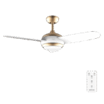 Cecotec EnergySilence Aero 4265 GoldWhite ventilateur de plafond | LED 18 W | 106 cm | Télécommande