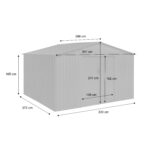 Abri de jardin métallique de 12,99 m² – Image 6