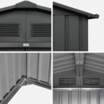 Abri de jardin métallique, 7,06 m², Anthracite – Image 5