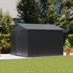 Abri de jardin métallique, 7,06 m², Anthracite