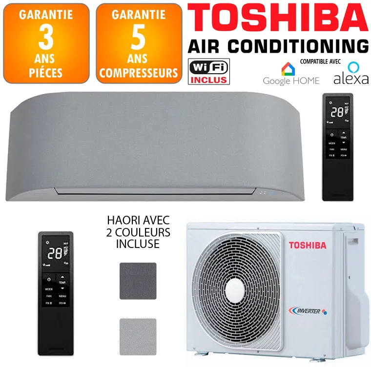 Toshiba Climatiseur Mural Haori 13 (RAS-13P2AVSG-E) – Image 1