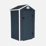 Abri de jardin en plastique, structure aluminium, 1,39 m²