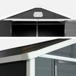Abri de jardin en plastique, structure aluminium, 3,65 m² – Image 10
