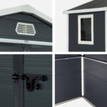 Abri de jardin en plastique, structure aluminium, 3,65 m² – Image 5