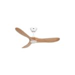 Casafan Eco Genuino ventilateur de plafond 122 cm | Blanc/Chêne | Moteur DC ultra-silencieux