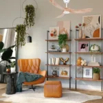 Casafan Eco Genuino ventilateur de plafond 122 cm | Blanc/Bois naturel | Moteur DC ultra-silencieux