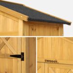 Abri de jardin en bois 105 cm, sapin – Image 5